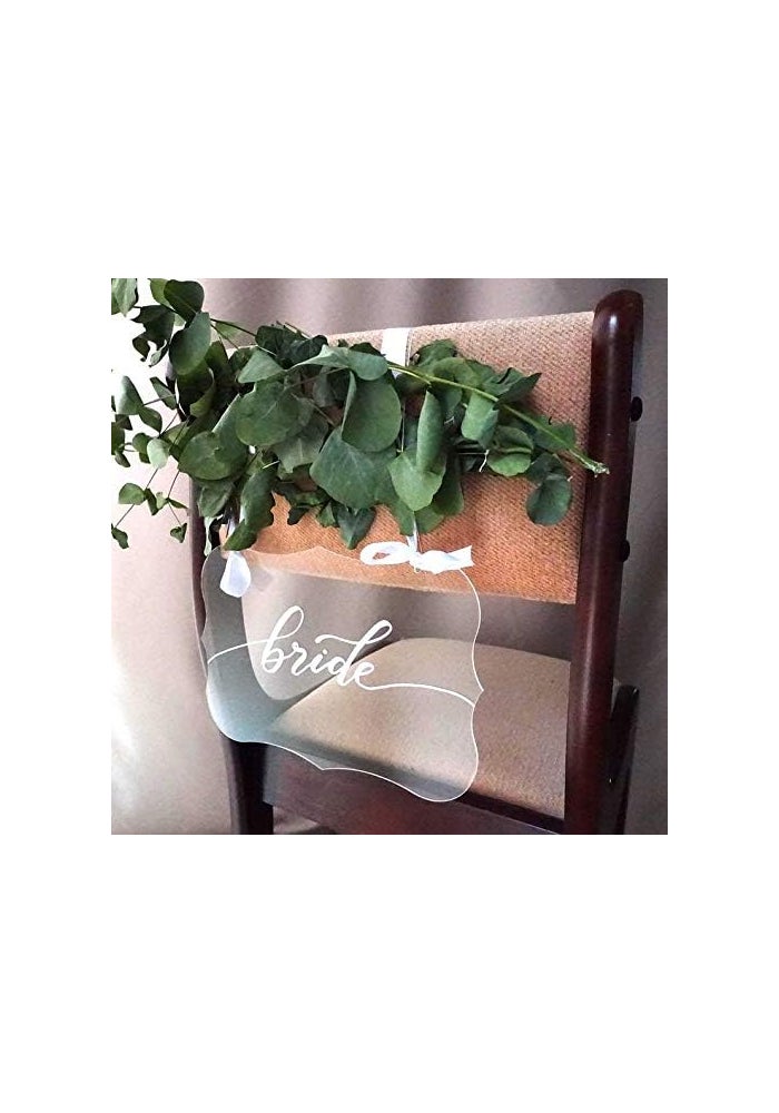 TPGP UNIQOOO Custom DIY Clear Blank Acrylic Hanging Sign Set for Weddings - 8x12 inch, Set of 4 - Image 5